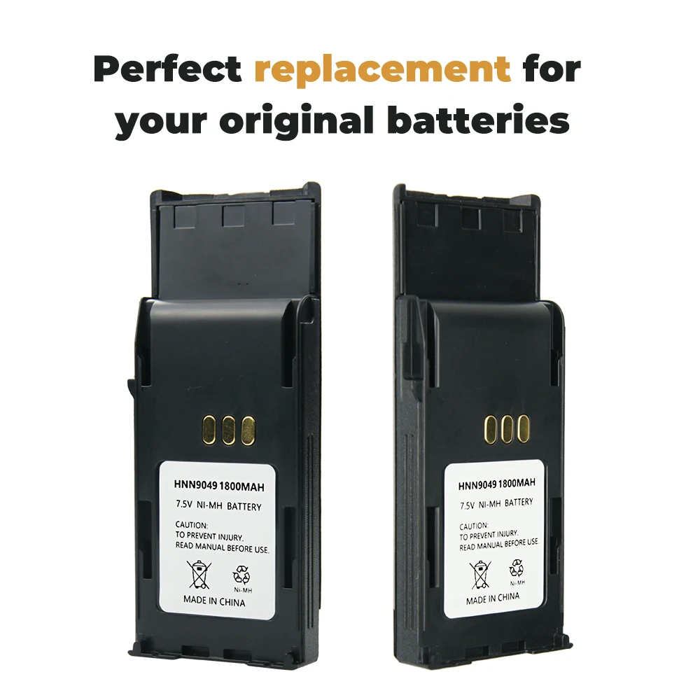 10X Замена батареи (1800mAh 7 5 V ni-mh)-для Motorola P1225 HNN9049 HNN9050 HNN9050A HNN9051 HNN9051A | Электроника