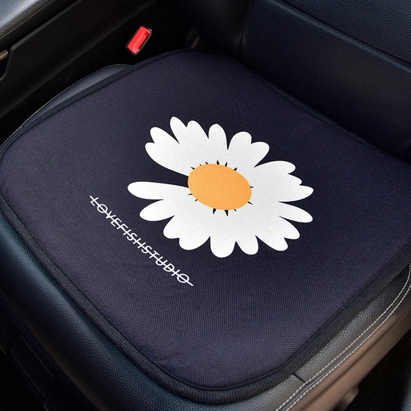 Летние чехлы на автомобильные сиденья с цветочным рисунком универсальные