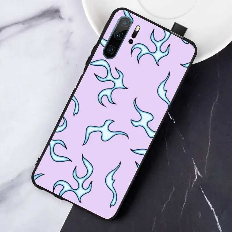 

Blue Flame art Fire high quality Phone Case For Huawei honor Mate P 10 20 30 40 Pro 10i 9 10 20 8 x Lite