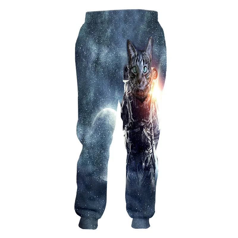 Спортивные брюки UJWI длинные Забавные 3D спортивные с принтом звездного неба