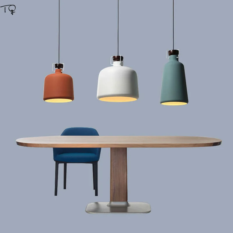 Скандинавский современный Железный Модный Красочный подвесной светильник в