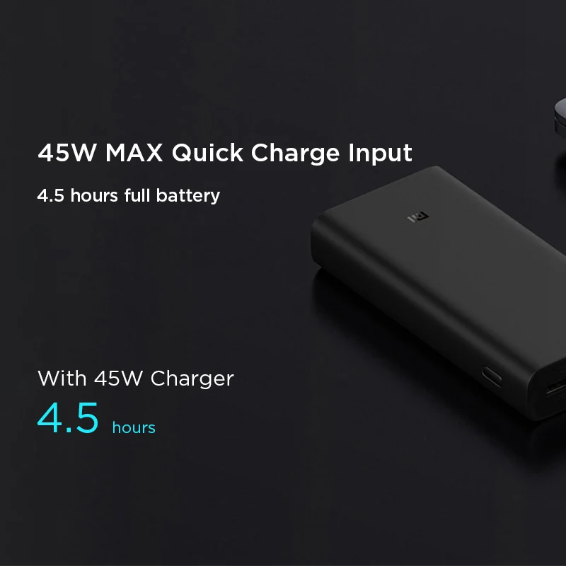 Xiaomi power Bank 20000mAh Quick Charge 3 0 50W литий-полимерный аккумулятор супер вспышка зарядка