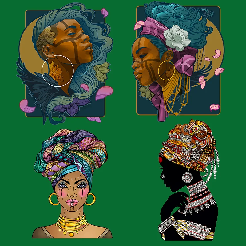 Примитивные Переводные термонаклейки для одежды сделай сам моющаяся женская