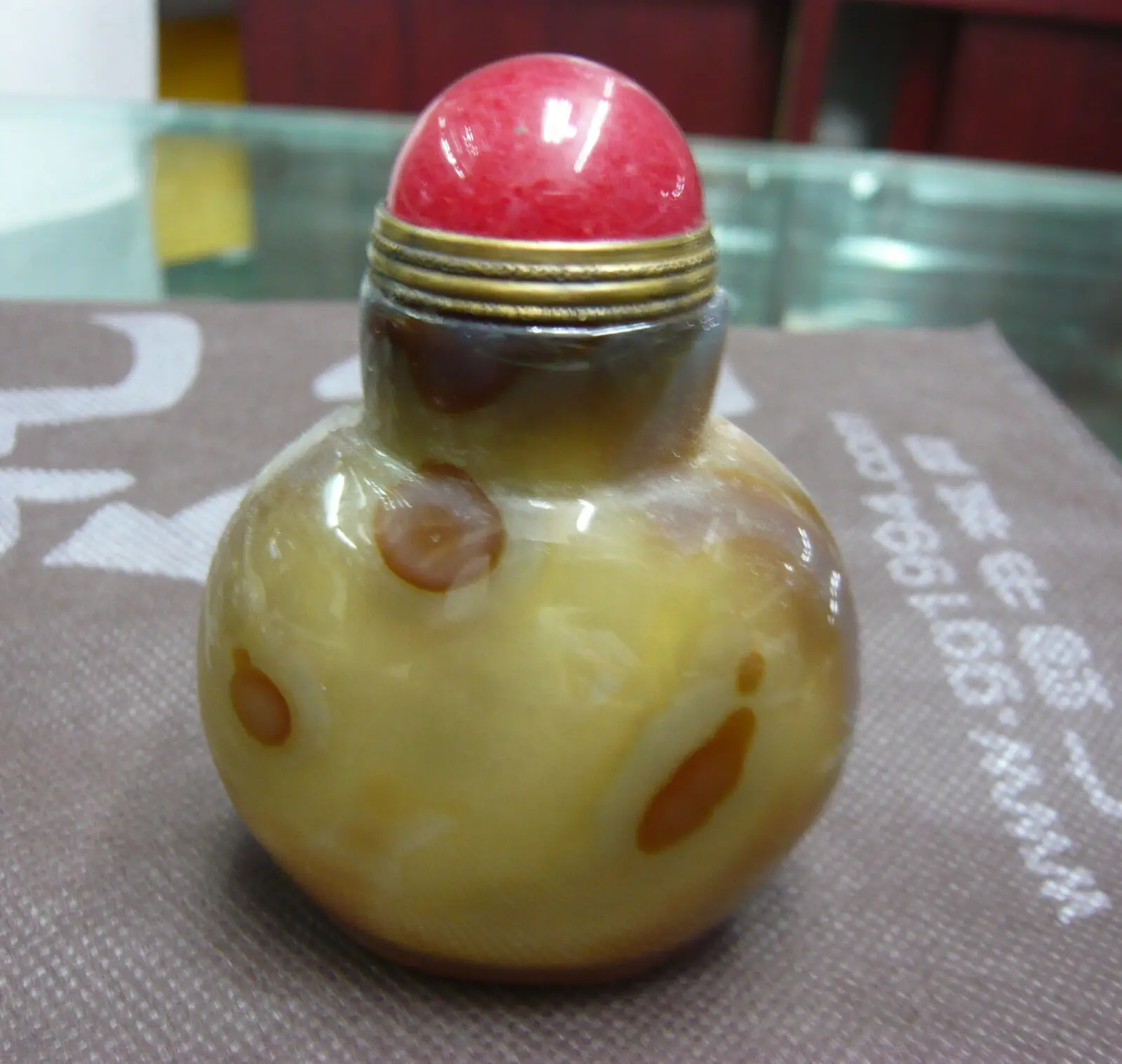 

LKbrother Talisman коллекционный талисман Королевский натуральный агат богатство талисман бутылка Тотем ручная резьба LLZB