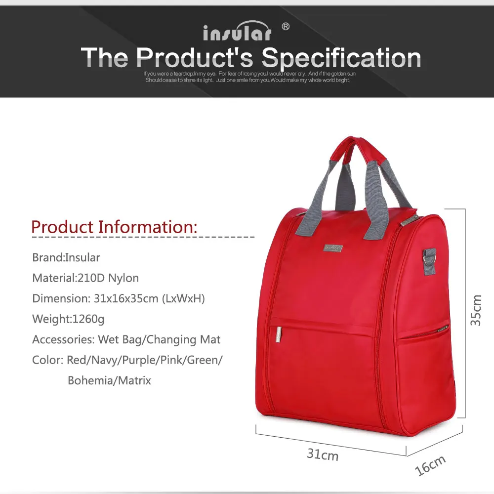 Вместительные сумки для подгузников рюкзак сумка мамы папы путешествий