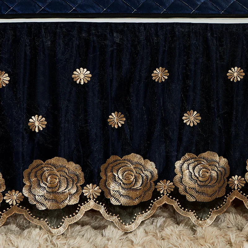 Новинка 2020 стеганое бархатное постельное белье с кристаллами простыня наволочки