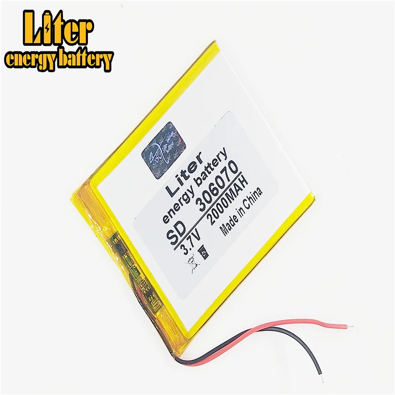 3 7 V литий-полимерный аккумулятор 306070 036070 GPS экран 2000MAH рукописные книги |