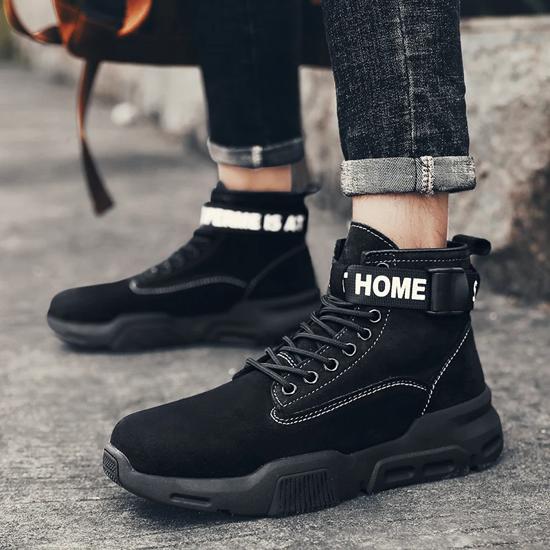 Винтажные Мужские ботинки в британском стиле уличные мужские осенние