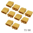 10 пар XT-90 Мужской Женский разъем Bullet Banana разъемы с защитной изоляцией Торцевая крышка для радиоуправляемых игрушек Quadcopter Запчасти