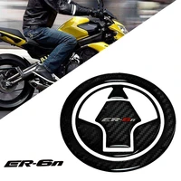 for kawasaki er 6n motorcycle fuel tank cover protective cover 3d carbon fiber sticker protection er6n 2009 2010 2015