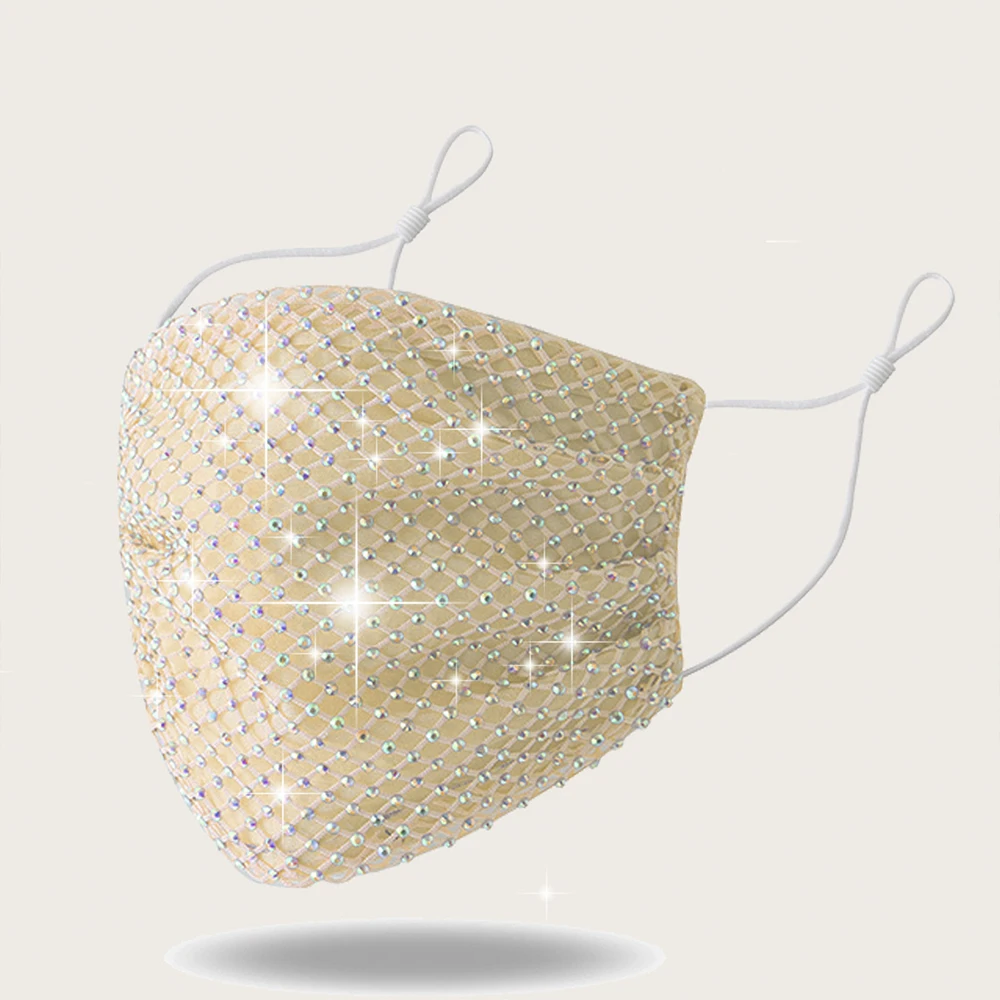 Блестящие стразы маска для лица Уход за кожей декор ювелирных изделий эластичные