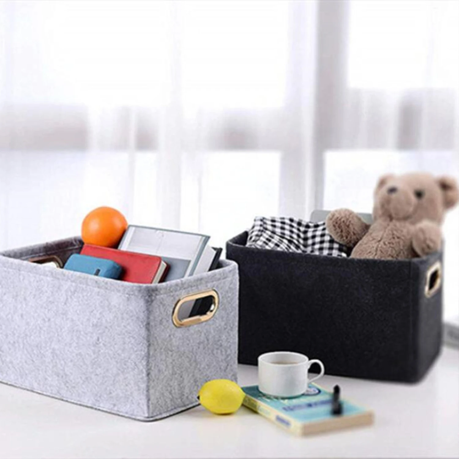 Скандинавская войлочная Подставка для детской комнаты черный серый органайзер