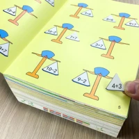 sticker book mathematics girl fun paste kindergarten textbook complete literacy card educational toys kawaii stationery cute art