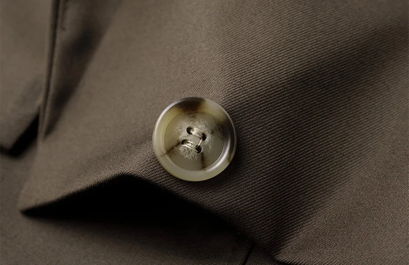 

[EAM] Women Retro Spliced Buttons Black Dress New Notched Collar Long Sleeve Loose Fit Fashion Tide Spring Autumn 2021 1DD4359