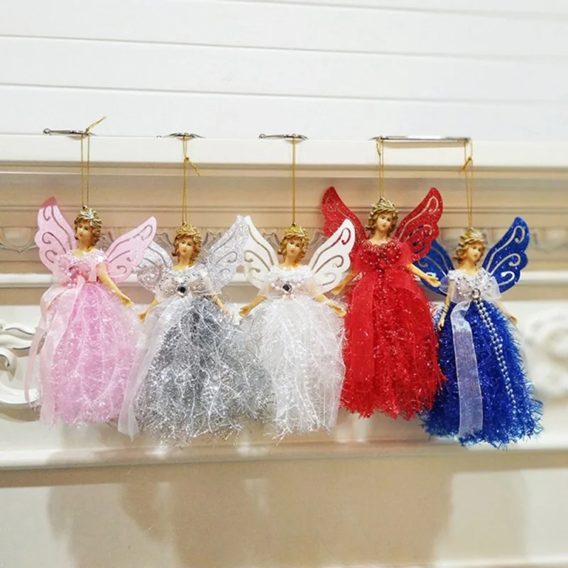 

Christmas Angel Dolls Pendants Christmas Tree Hanging Decorations New Year Xmas Navidad Gifts for Children Decor Ornaments 2022