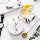 Милый диатомит Coaster кофейная кружка чашка коврик быстросохнущая Нескользящая кухня предложение украшение стола впитывает воду изоляционный коврик