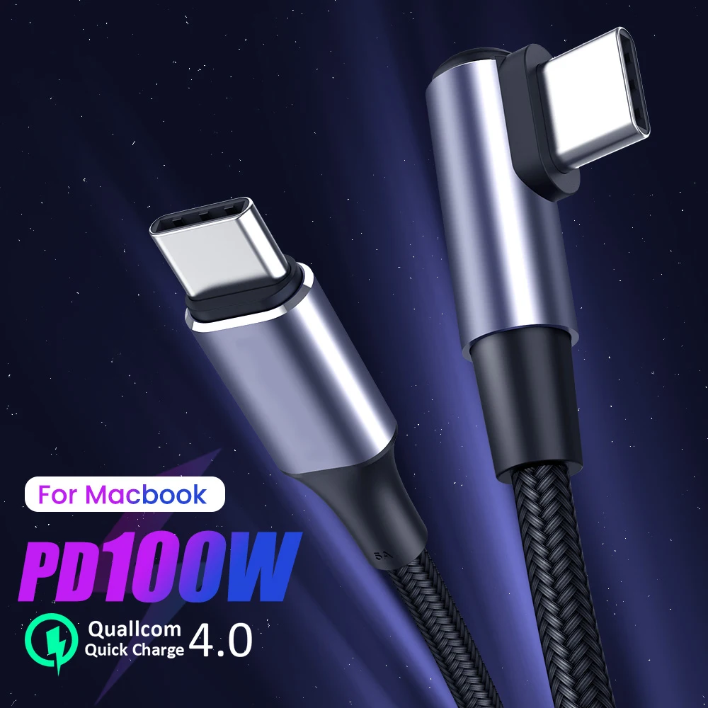 

100W/60W USB Type C to USB Type C Cable Fast Charging Cable QC4.0 Quick Charger For Macbook Mobile Phone Cable
