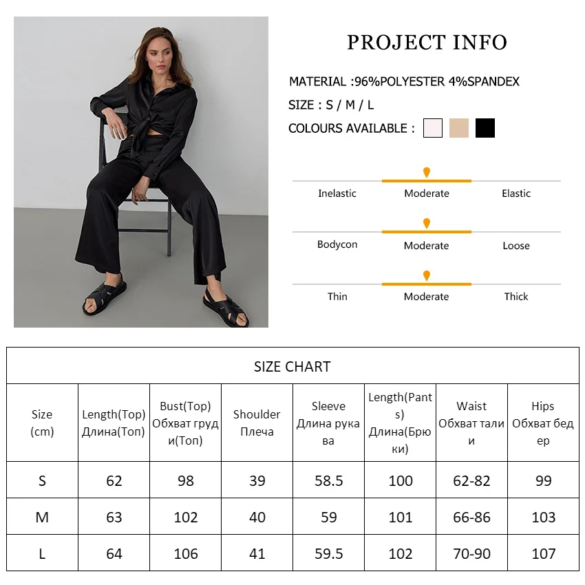 

Single-Breasted Sleepwear Women Pajama Trouser Suits Slit Sexy Woman Nightie Satin Nightgown Sets Womens Outfits Nightwear