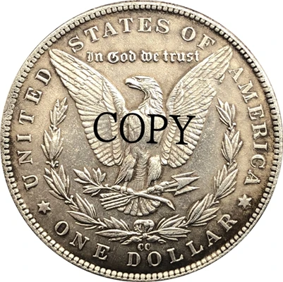 Hobo никелевая монета 1890-CC США Morgan Dollar Тип 163 | Дом и сад
