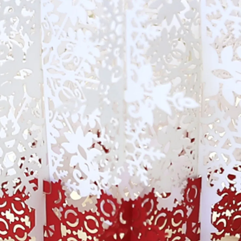 1 шт. 3D Рождество снег Фотофон лазерная резка почтовая карта на день рождения