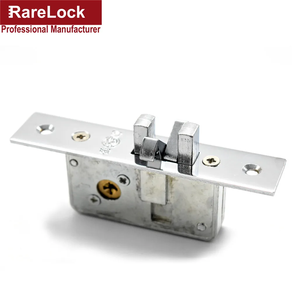 Rarelock скрытый раздвижной дверной замок с 3 ключами для спальни, ванной комнаты, аксессуары для деревянных дверей дома DIY MMS232 dd