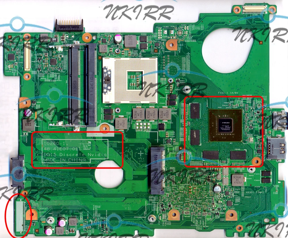 10260-1 DQ15 Дискретная материнская плата Nvidia 10260-2 WTPNR J2WW8 MWXPK 0J2WW GT525M 1G для Inspiron 15R N5110 поддержка core I5 I7