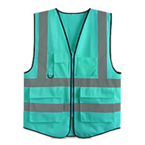 Сигнальный светоотражающий жилет-размер XS s m L XL XXL 3XL 4XL 5XL - Цвет: Teal