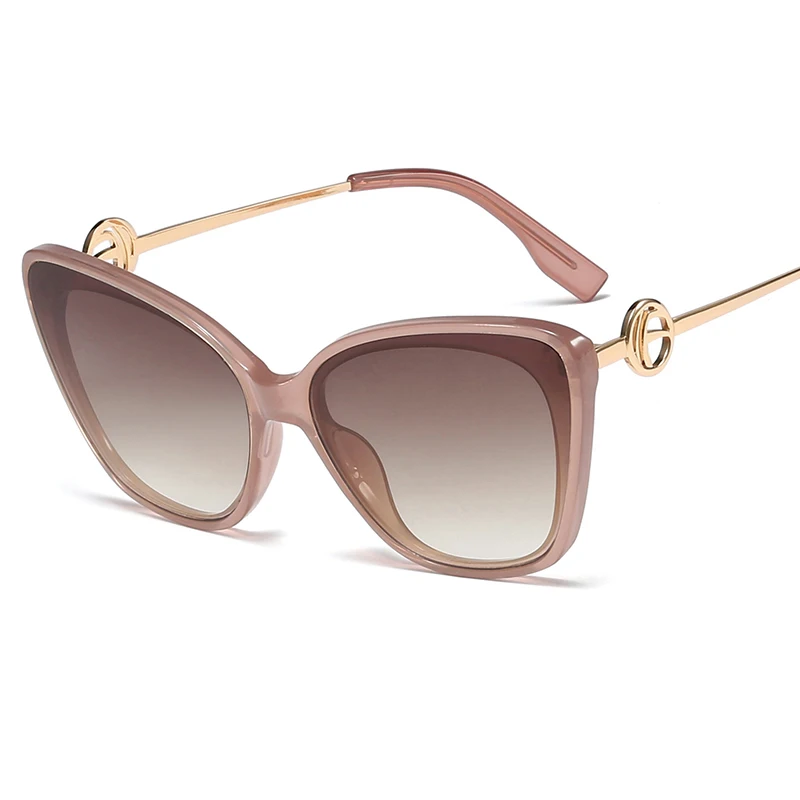 

Senta Cateye Women Sunglasses 2021 Brand Design Resin Eyewear Sun Glasses For Girls 6 Colors Oculos De Sol Feminino UV400