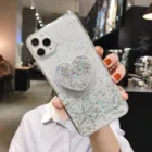 Роскошный блестящий чехол с кольцом-держателем в форме сердца для Samsung note20 Plus A7 2018 A10 A20 A30 A40 A50 A70 A80 A90 A10S