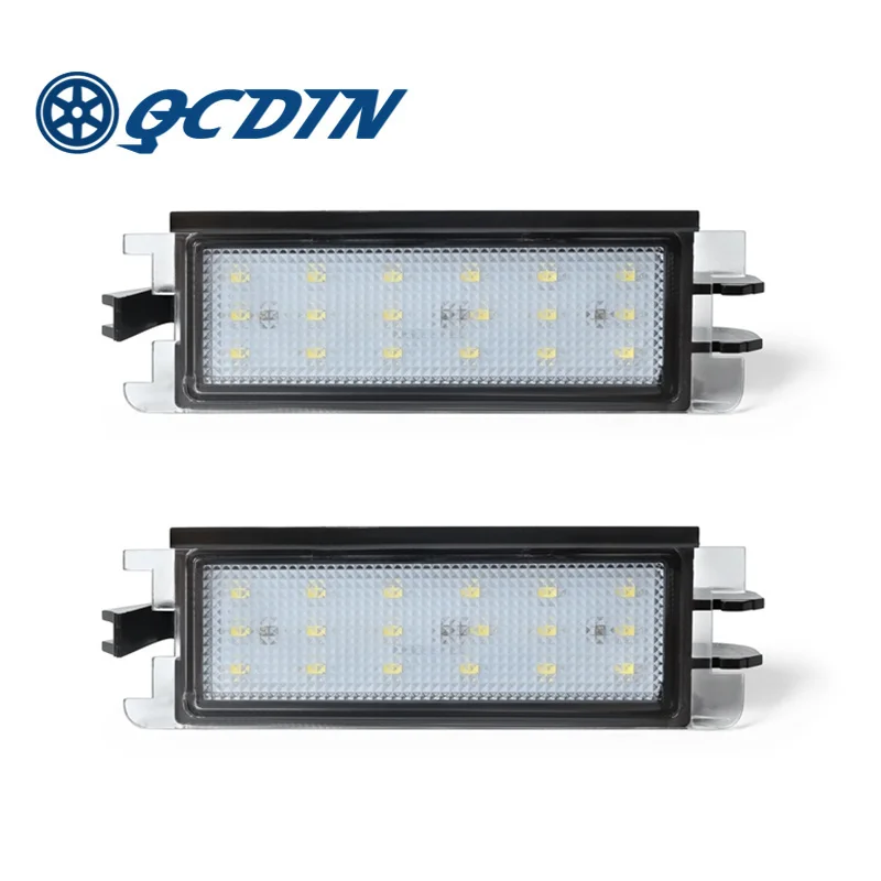 Светодиодная подсветильник КА для номерного знака автомобиля QCDIN, 1 шт., для Dacia, Sandero, Logan I Светодиодная подсветильник КА для номерного знака автомобиля QCDIN, 1 шт., для Dacia, Sandero, Logan I
