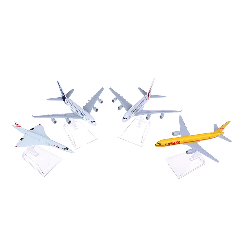 

4Styles Concorde Plane Model Airplane Diecast Aircraft Aeroplane Toys Gifts