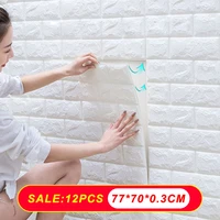 3d wall stickers imitation brick decoration waterproof self adhesive wallpaper living room kitchen tv background home decoration