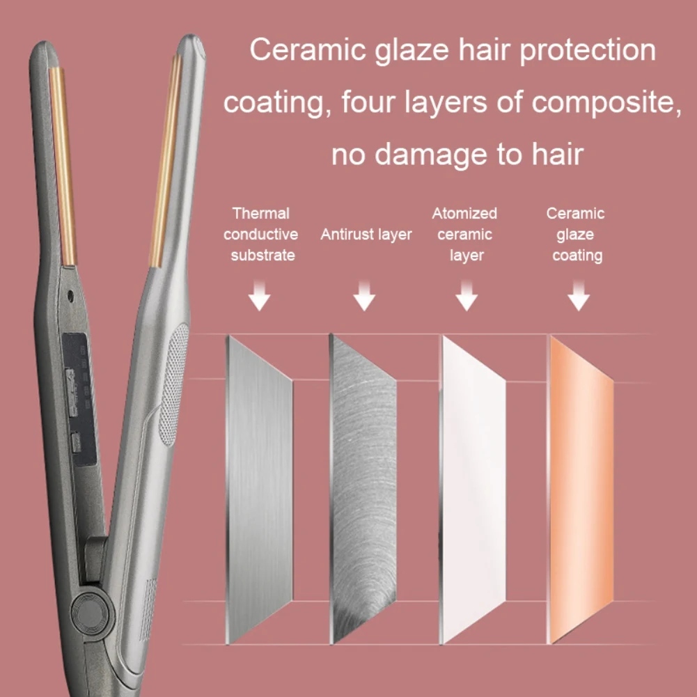 

Professional Volume Hair Curler 2 in 1 Hairdresser Curling Flat Irons Hair Styling Tools