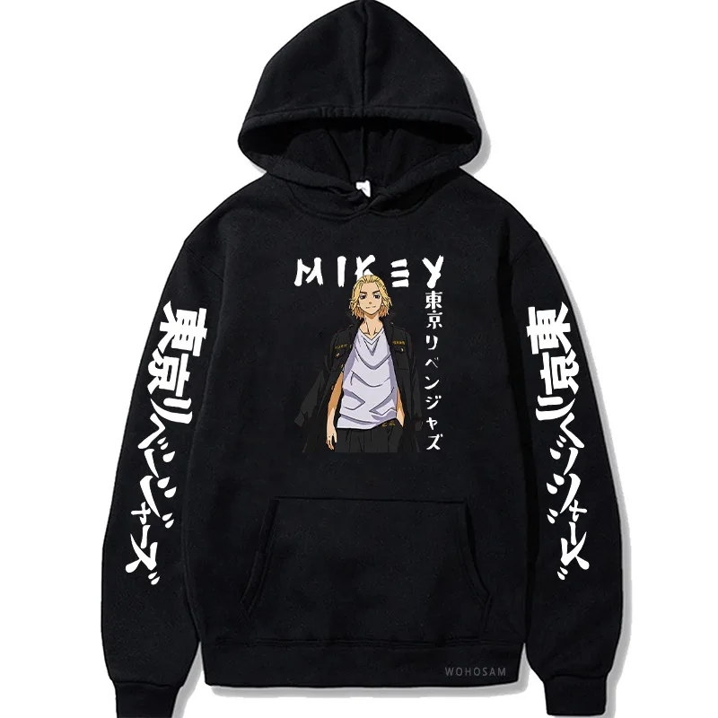 

New Japan Anime Tokyo Revengers Mikey Draken Hoodie Men Casual Loose Streetwear Unisex Sweatshirt Hip Hop Male Harajuku Tee Tops
