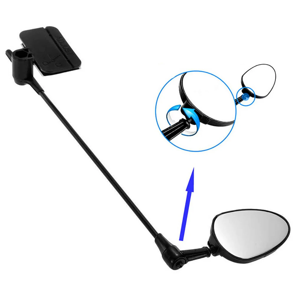 

Bicycle Motorbicycle Rear Mirror Side Mirrors & Accessories 45mm With 240mm Arm Bike Helmet Rearview Riding Mount