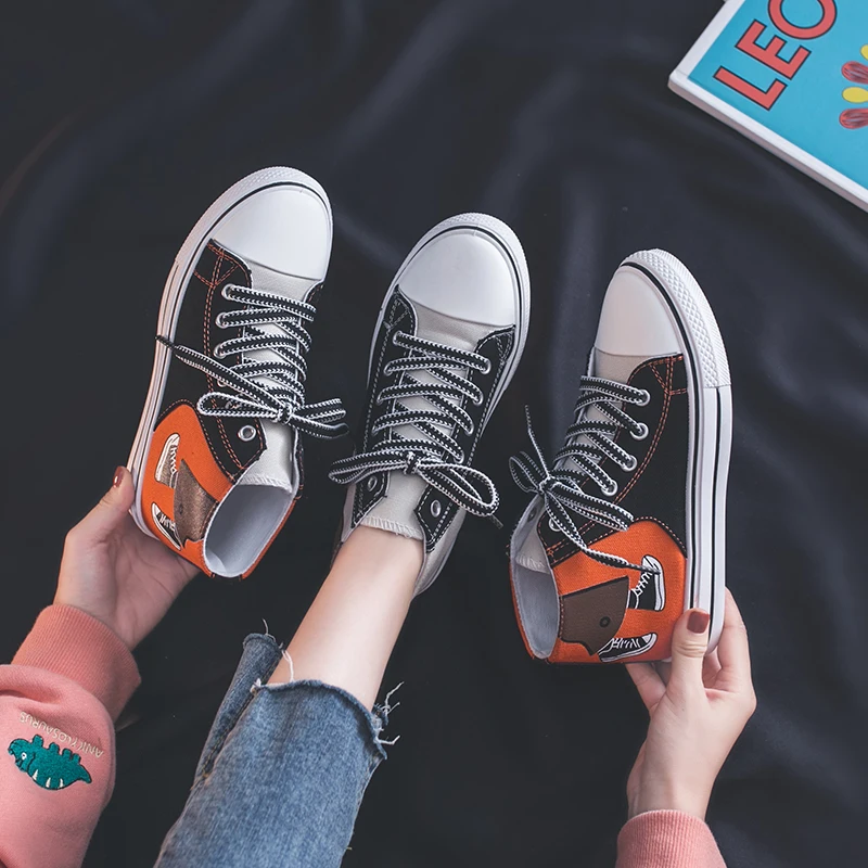 Весенне-осенняя Повседневная дышащая обувь для рисования вручную женские