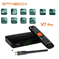 gtmedia v7 pro satellite receiver dvb ss2s2xtt2vcmacmmulti stream hevc 10bit usb wifi ca card slot tv box