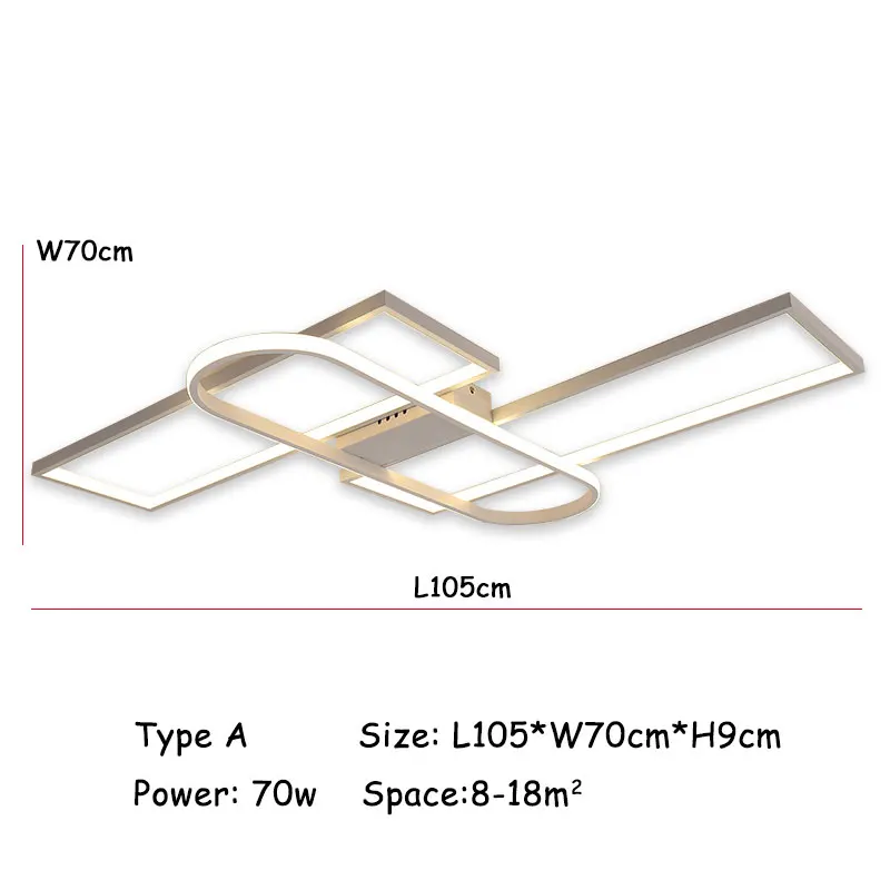 

Led Chandelier Lustre White&Black Modern Chandelier Lighting for Living room Dining room Kitchen PVC&Metal Led Lighting Fixture