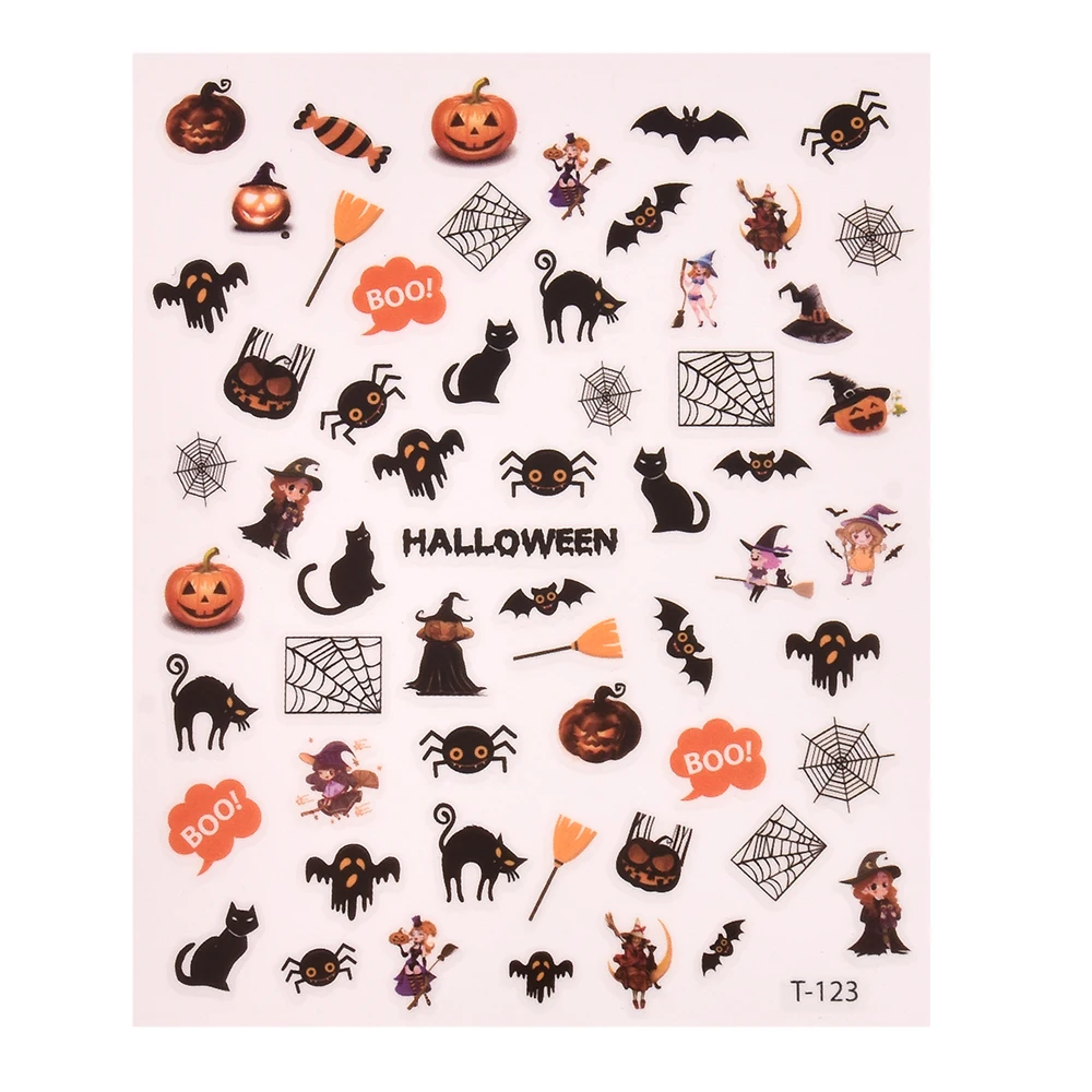 1 лист наклейка для ногтей Хэллоуин | Красота и здоровье