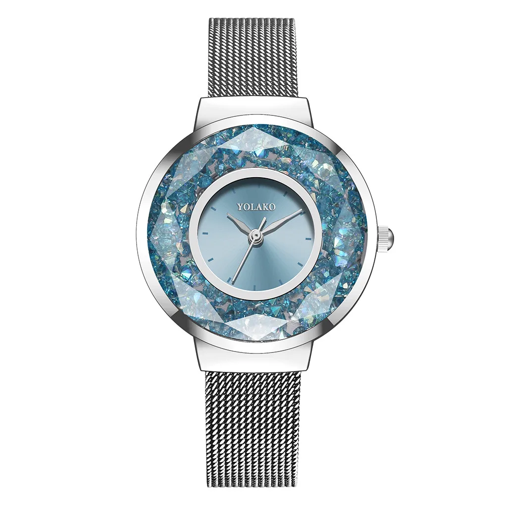 

Relogio Feminino Women's Watches Luxury Starry Sky Mesh Quartz Clock Ladies Wristwatch Women Watch Zegarek Damski Kol Saati #L