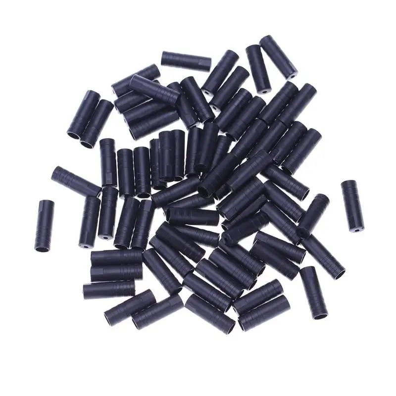 100 шт. Велосипедный тормозной провод Концевая крышка кабель алюминиевая деталь