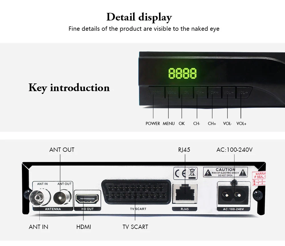 Vmade DVB T2 K6 scart цифровая наземная ТВ-приставка Full HD 1080p поддержка H.265/HEVC HDMI звук DVB T2 ТВ-приёмник тюнер+ USB wifi