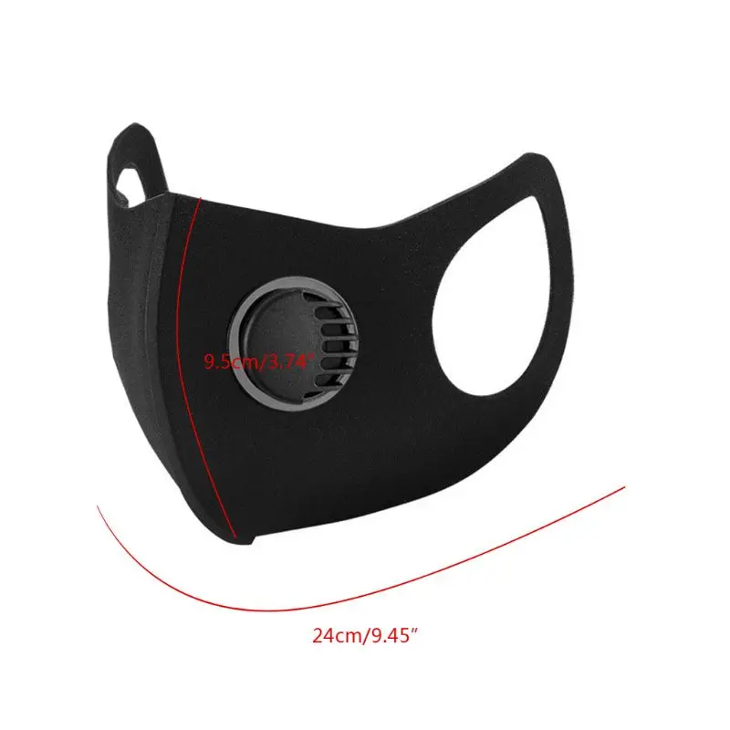 

3Pcs Children Breathing Valve Mask Washable Shield Dust Protective Air Purifying Comfortable Dustproof Face Mouth Mask