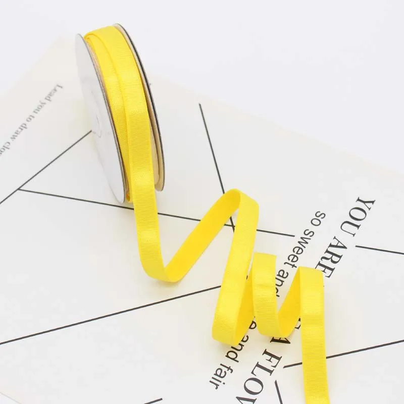 yellow Meetee 20 метров резинки 10 мм ширина для нижнего белья плечевой ремень бюстгальтер ремни для купальников украшение для ноутбука DIY аксессуары - Цвет: yellow