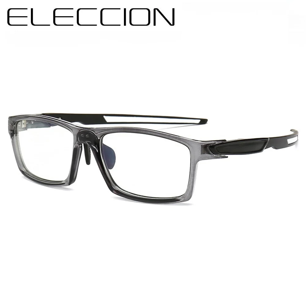 TR90 очки по рецепту мужские спортивные для близорукости квадратная полная оправа