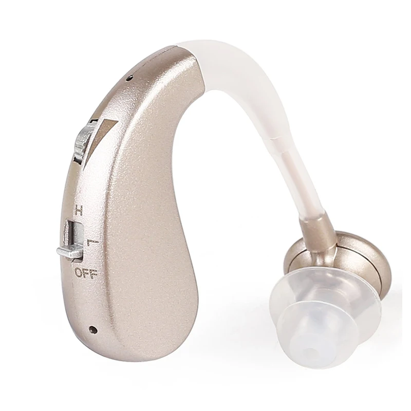 

Portable Digital Hearing Aid USB Rechargeable Voice Amplifier Adjustable Behind Ear Sound Amplification Audiphones Ear Hook