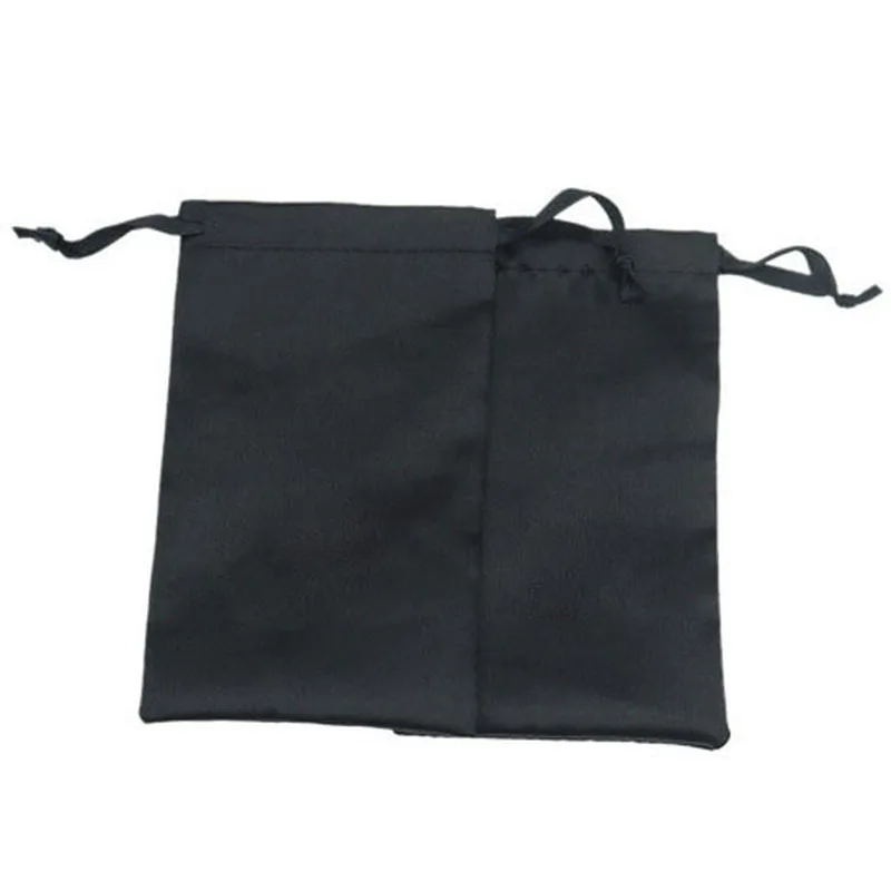 Шелковые подарочные пакетики на шнурке с принтом логотипа для упаковки волос