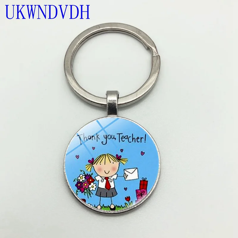 

High quality fashion men and women gift jewelry with high quality reflective glass key ring pendant