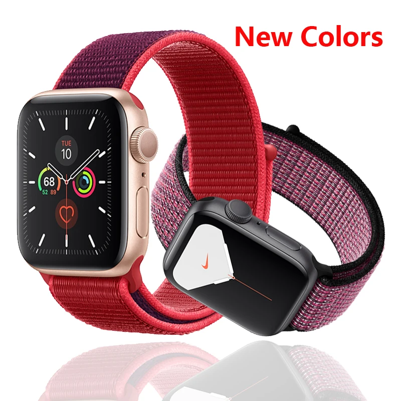 Спортивный ремешок-петля для apple watch 4, 5, 3, 44 мм, 40 мм, correa, 42 мм, 38 мм, iwatch, браслет, дышащий, apple, Аксессуары для часов