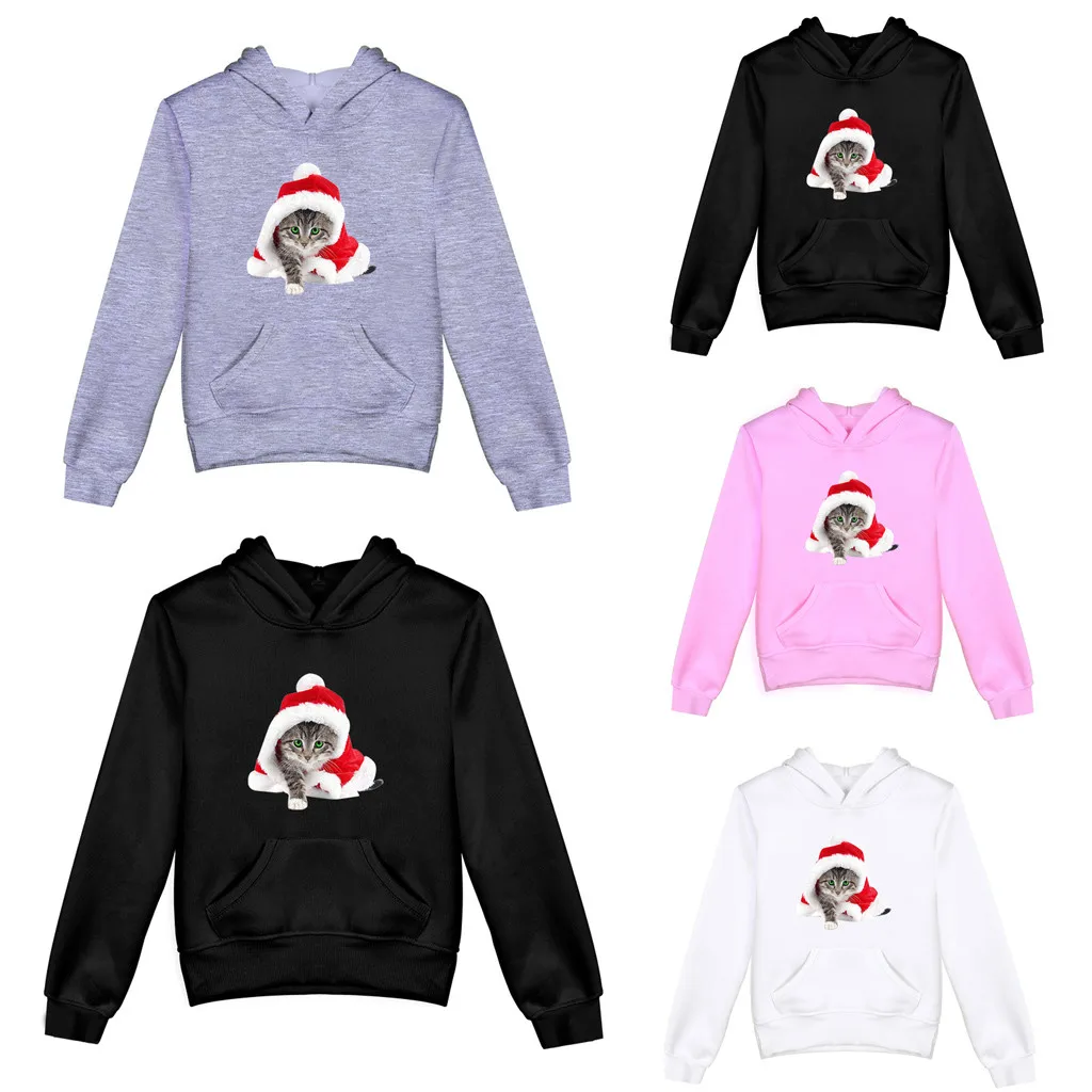 Рождественский свитер для мальчиков и девочек подростков с объемным принтом